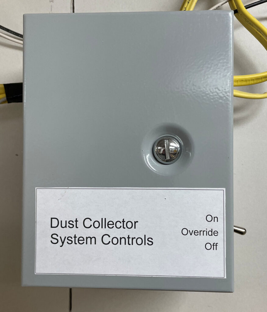 Dust collector control box